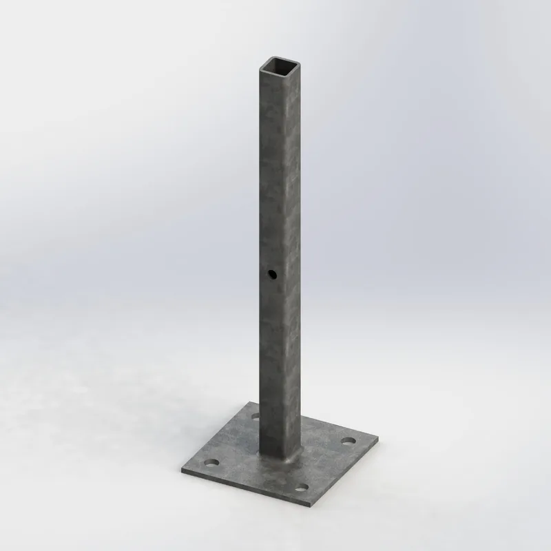 Verzinkte Konsole A mit quadratischer Platte